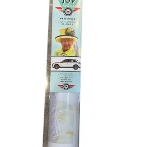 Joy Riders Passenger Car Window Clings Queen Elizabeth, Driver Side Rear Window
